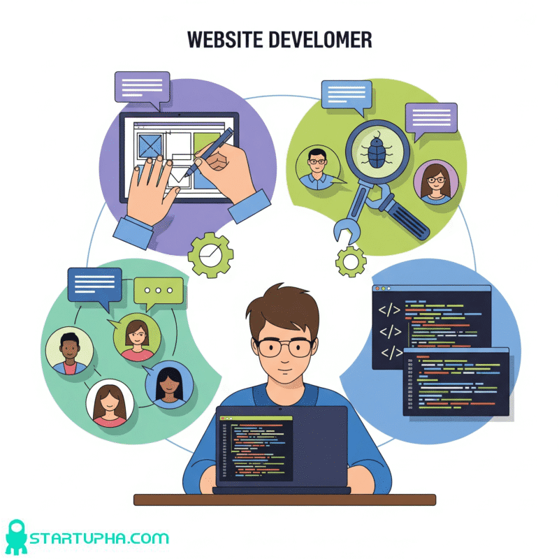 وظایف توسعهدهنده وبسایت