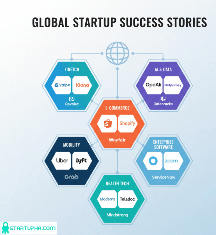 لیست استارتاپ های موفق دنیا